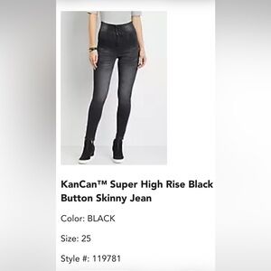 Kancan High Waist Skinny Jeans